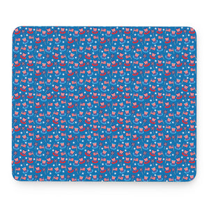 American Independence Day Pattern Print Mouse Pad
