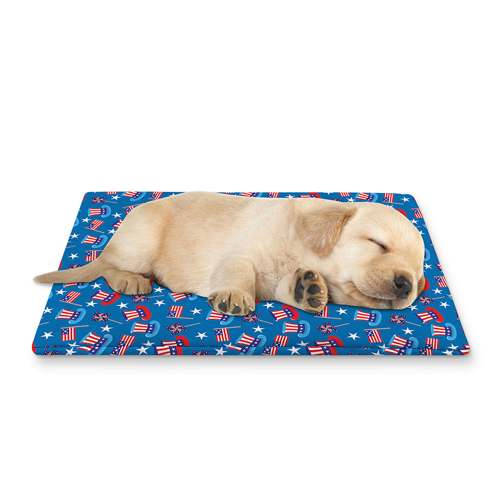 American Independence Day Pattern Print Pet Cooling Mat Cover