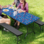 American Independence Day Pattern Print Picnic Table Cover