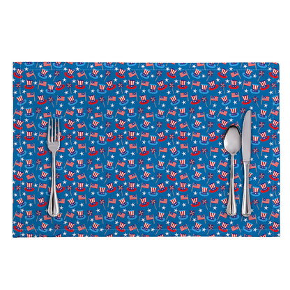 American Independence Day Pattern Print Placemat