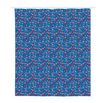 American Independence Day Pattern Print Polyester Shower Curtain