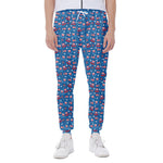 American Independence Day Pattern Print Scuba Joggers