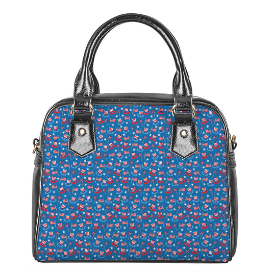 American Independence Day Pattern Print Shoulder Handbag