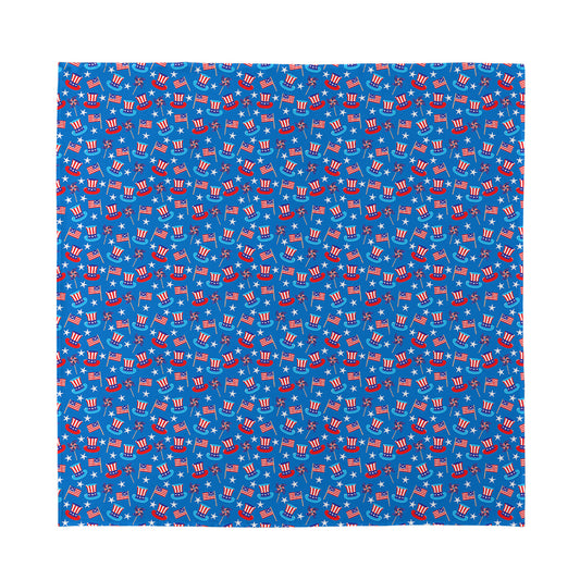 American Independence Day Pattern Print Silk Bandana