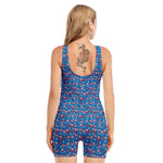 American Independence Day Pattern Print Sleeveless One Piece Swimsuit