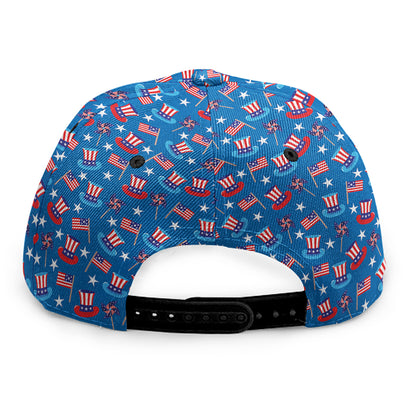 American Independence Day Pattern Print Snapback Cap