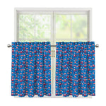 American Independence Day Pattern Print Tier Curtains