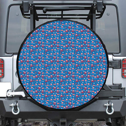 American Independence Day Pattern Print Tire Cover