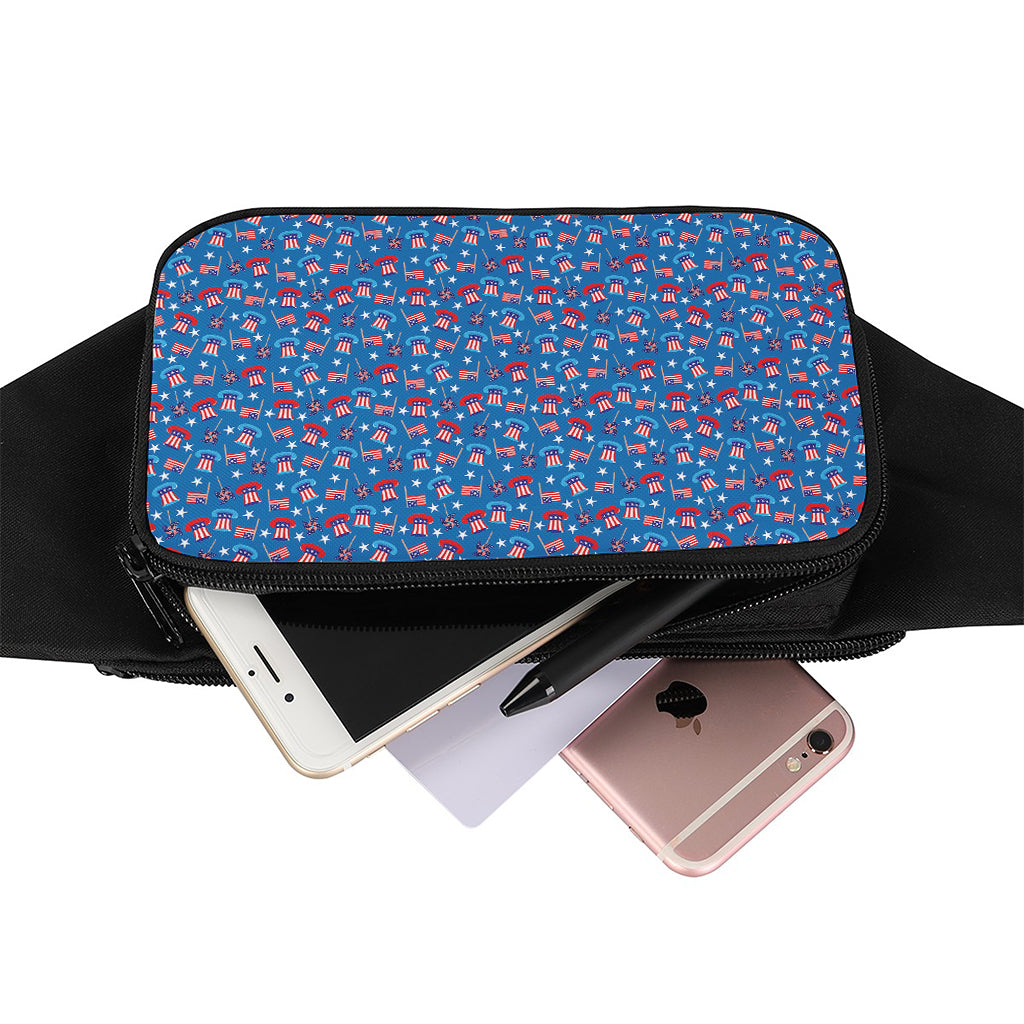 American Independence Day Pattern Print Waist Bag