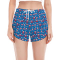 American Independence Day Pattern Print Women's Split Running Shorts