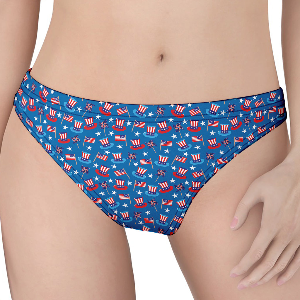 American Independence Day Pattern Print Women's Thong