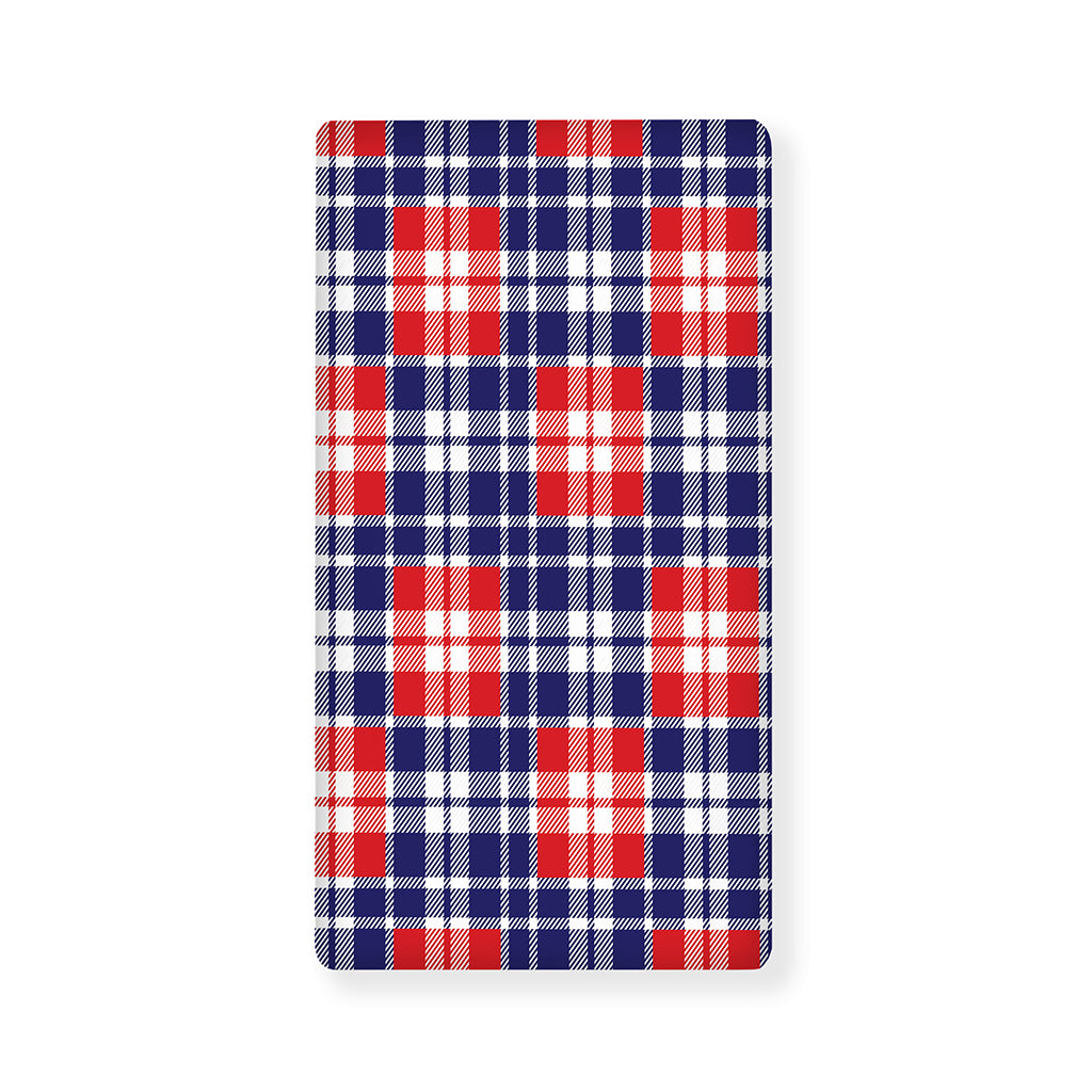 American Independence Day Plaid Print Baby Crib Sheet