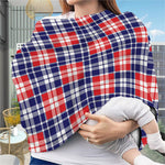 American Independence Day Plaid Print Baby Seat Cover