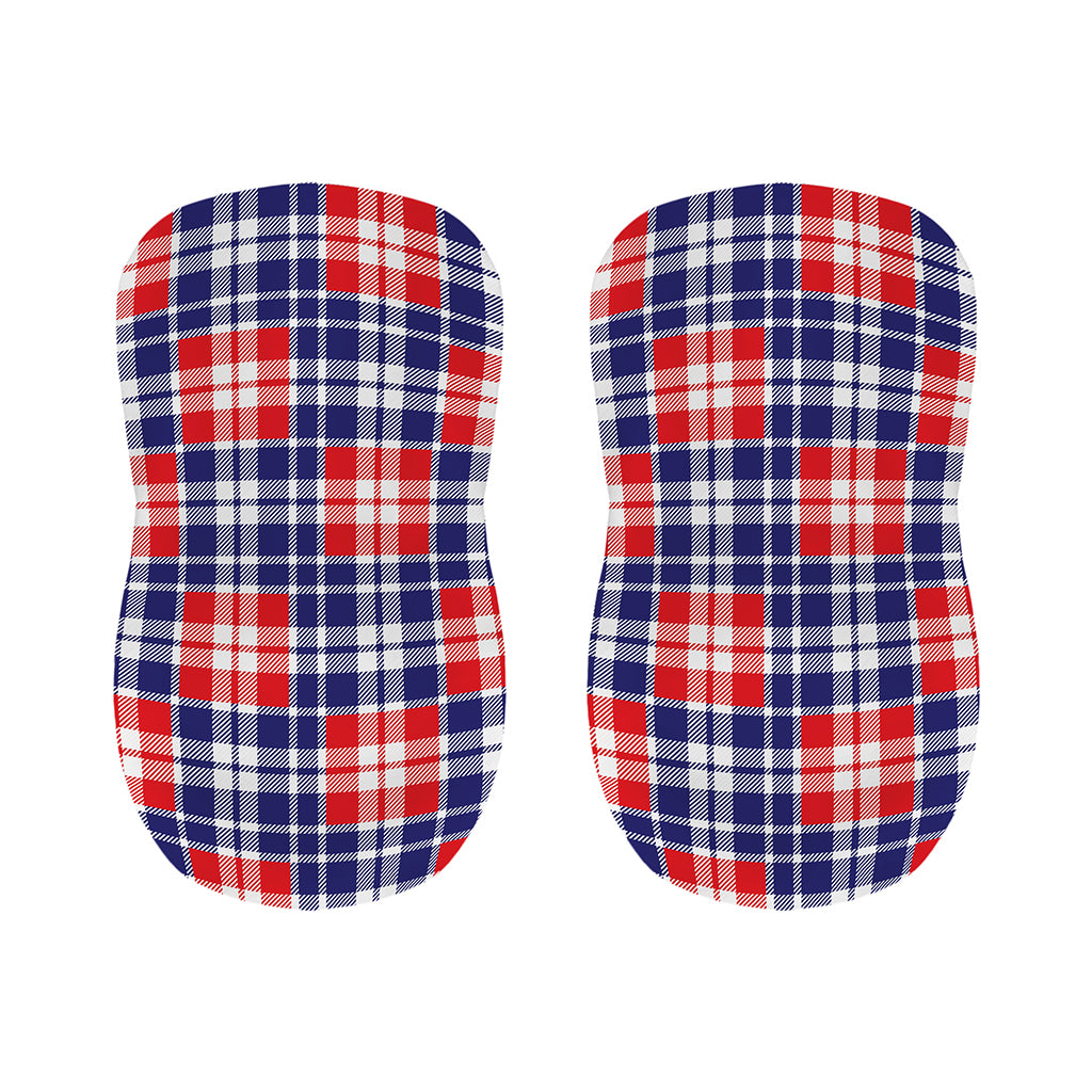 American Independence Day Plaid Print Bar Stool Covers
