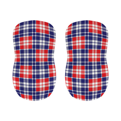 American Independence Day Plaid Print Bar Stool Covers