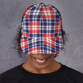 American Independence Day Plaid Print Baseball Cap