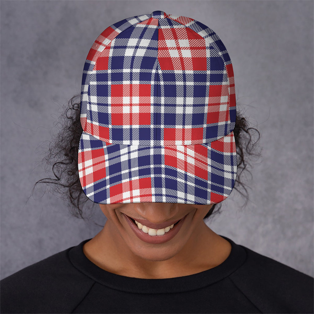 American Independence Day Plaid Print Baseball Cap