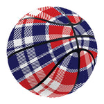 American Independence Day Plaid Print Basketball