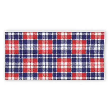 American Independence Day Plaid Print Beach Towel