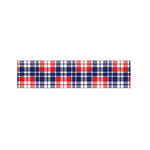 American Independence Day Plaid Print Bed Runner