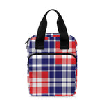American Independence Day Plaid Print Bible Tote Bag