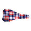 American Independence Day Plaid Print Bicycle Seat Cover