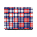 American Independence Day Plaid Print Bifold Wallet