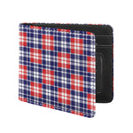 American Independence Day Plaid Print Bifold Wallet