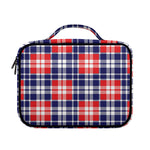American Independence Day Plaid Print Briefcase Bible Bag