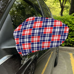 American Independence Day Plaid Print Car Side Mirror Covers