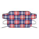 American Independence Day Plaid Print Car Windshield Snow Cover