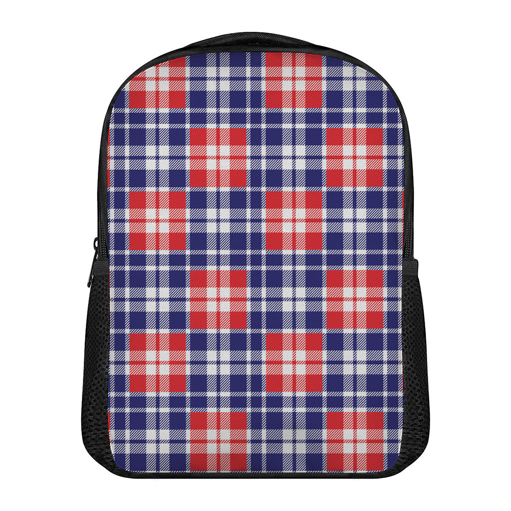American Independence Day Plaid Print Casual Backpack