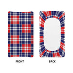 American Independence Day Plaid Print Changing Pad Cover