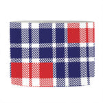 American Independence Day Plaid Print Drum Lamp Shade