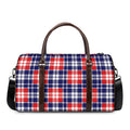 American Independence Day Plaid Print Duffel Bag