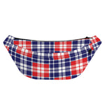 American Independence Day Plaid Print Fanny Pack