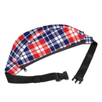 American Independence Day Plaid Print Fanny Pack