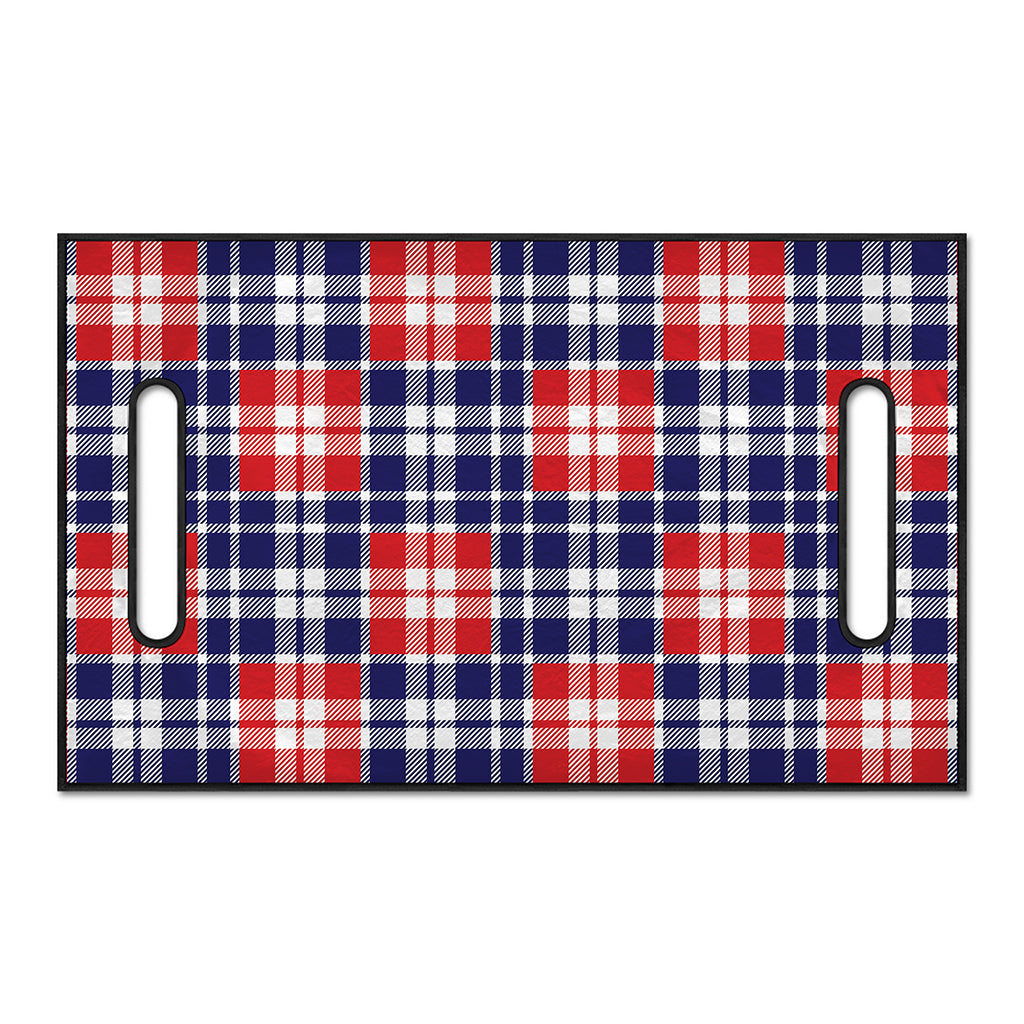American Independence Day Plaid Print Golf Cart Seat Cover