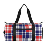 American Independence Day Plaid Print Gym Bag