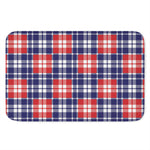 American Independence Day Plaid Print Indoor Door Mat