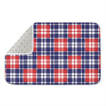 American Independence Day Plaid Print Indoor Door Mat