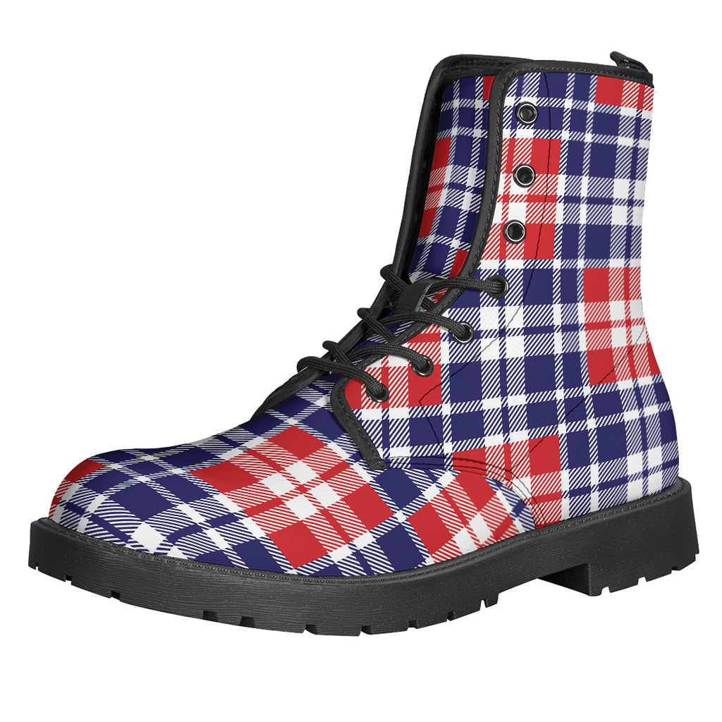 American Independence Day Plaid Print Backpack