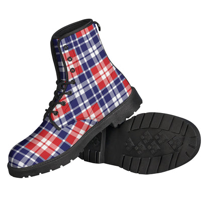 American Independence Day Plaid Print Backpack