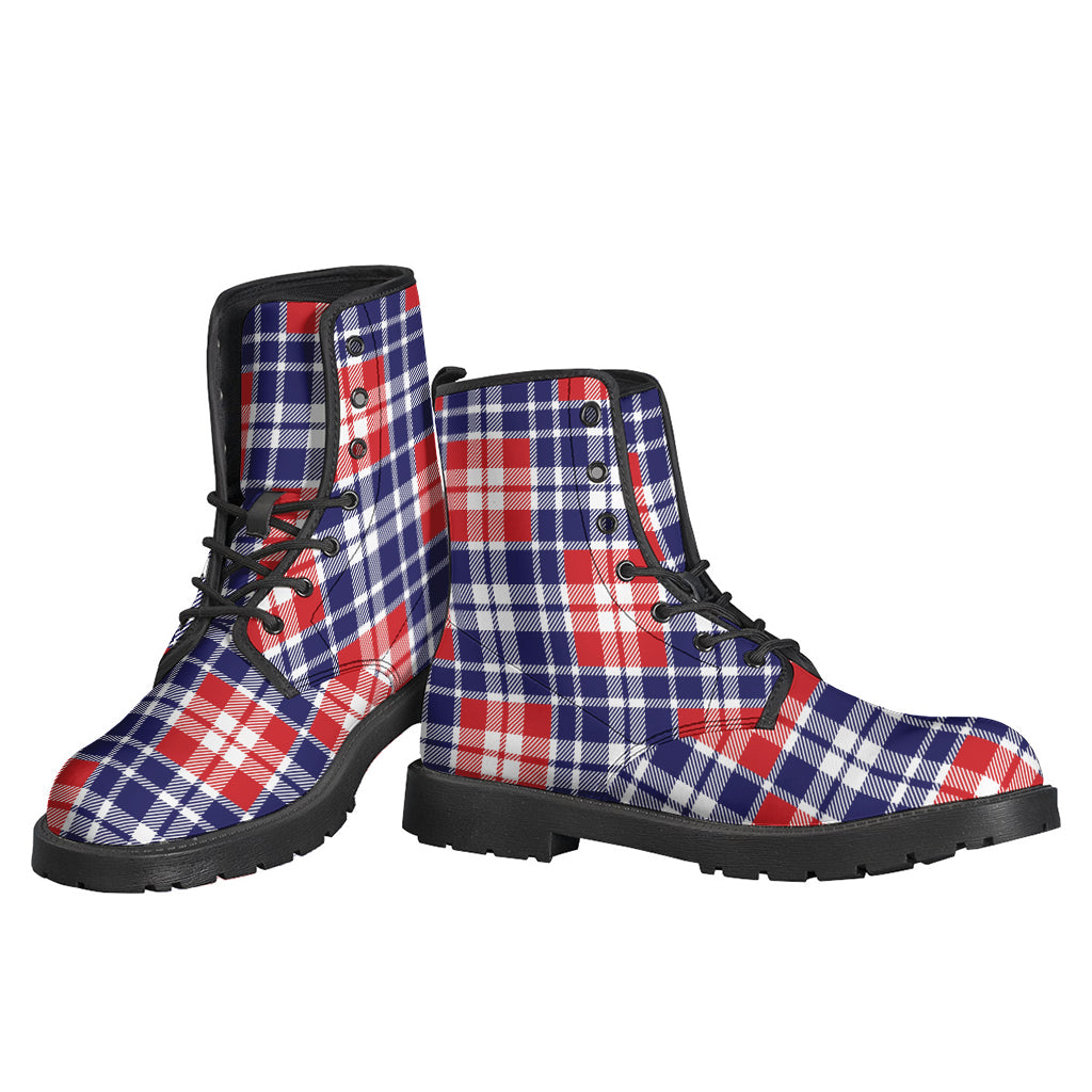American Independence Day Plaid Print Backpack