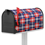 American Independence Day Plaid Print Mailbox Cover