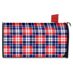 American Independence Day Plaid Print Mailbox Cover