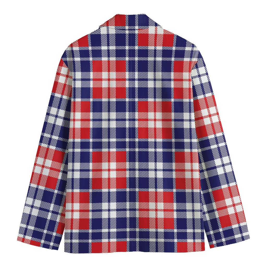 American Independence Day Plaid Print Men's Blazer