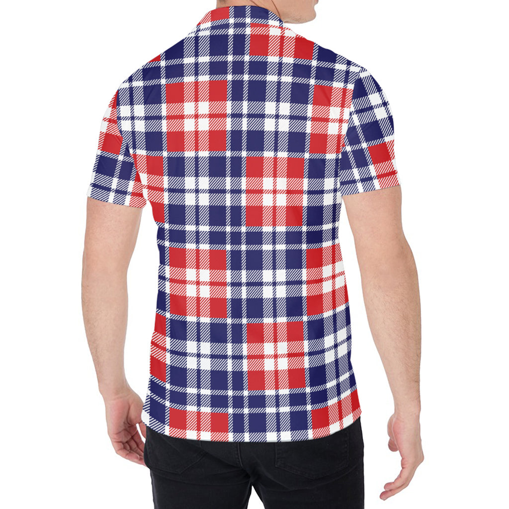 American Independence Day Plaid Print Men's Shirt