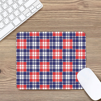 American Independence Day Plaid Print Mouse Pad