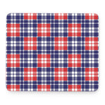 American Independence Day Plaid Print Mouse Pad